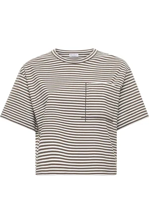 Brunello Cucinelli Dames, Tops, Veelkleurig, Maat: L Katoen
