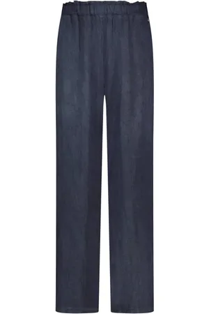 NUKUS Dames, Broeken, Blauw, Maat: S