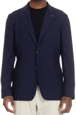 COLOMBO Heren, Jassen, Blauw, Maat: XL Kasjmier