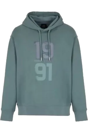 Armani Exchange Heren, Sweatshirts & Hoodies, Groen, Maat: XL Katoen