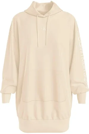 Calvin Klein Dames, Sweatshirts & Hoodies, Wit, Maat: M Katoen