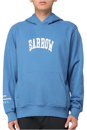 BARROW Heren, Sweatshirts & Hoodies, Blauw, Maat: XS Katoen
