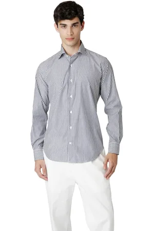 ELEVENTY Heren, Overhemden, Blauw, Maat: 2XL Katoen