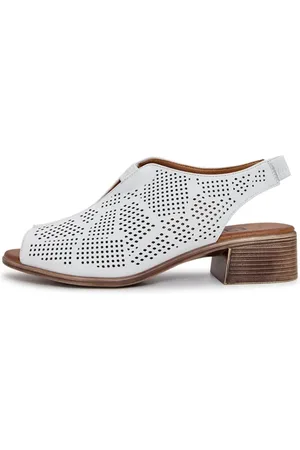 CESARE GASPARI Dames, Schoenen, Wit, Maat: 37 EU Leer