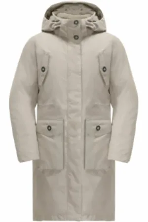 Jack Wolfskin Dames, Mantels, Grijs, Maat: S Wol
