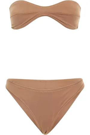 Reina Olga Dames, Badkleding, Bruin, Maat: S Polyamide