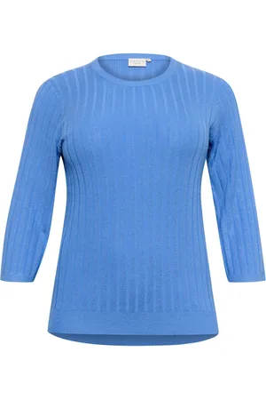 Kaffe Dames, Truien, Blauw, Maat: XL Nylon