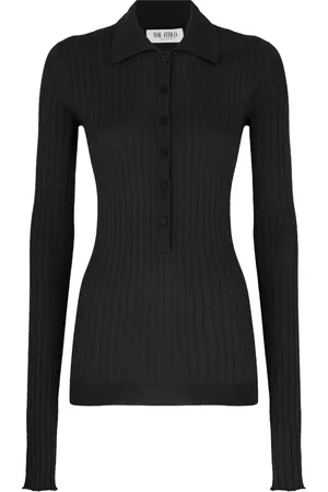 The Attico Dames, Truien, Zwart, Maat: XS Wol