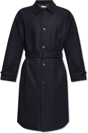 Bally Heren, Mantels, Blauw, Maat: M Wol