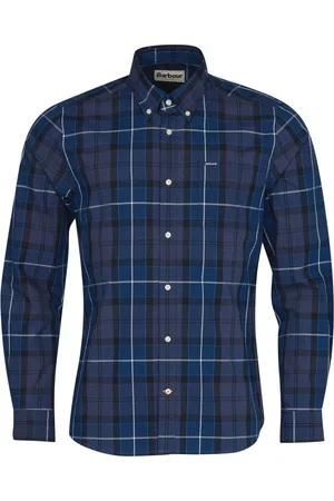 Barbour Heren, Overhemden, Blauw, Maat: XL Leer