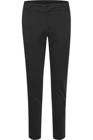 Kaffe Dames, Broeken, Zwart, Maat: 4XL