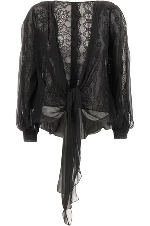 Alberta Ferretti Dames, Blouses & Shirts, Zwart, Maat: XS