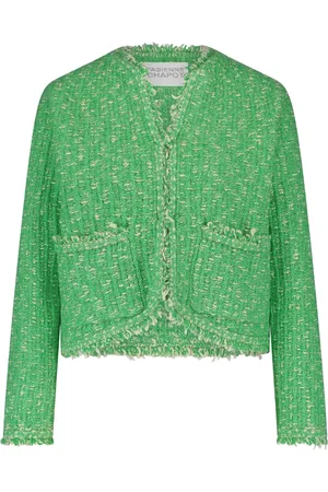 Fabienne Chapot Dames, Jassen, Groen, Maat: 2XL Leer