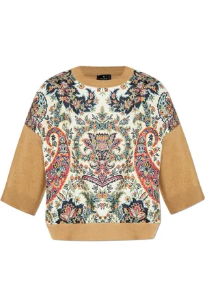 Etro Dames, Truien, Veelkleurig, Maat: M Zijde