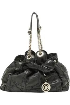 Dior Dames, Pre-owned, Zwart, Maat: ONE Size Leer
