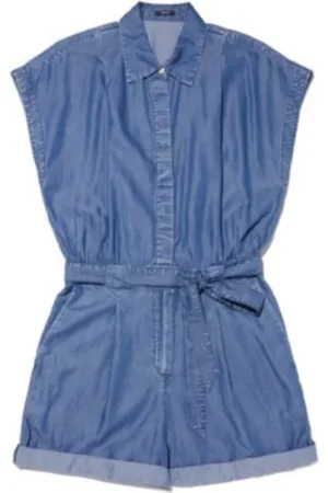 Denham Dames, Jumpsuits & Playsuits, Blauw, Maat: M Denim
