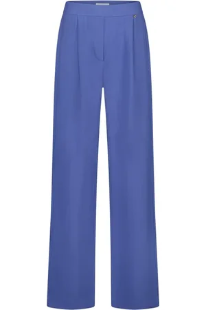 Fabienne Chapot Dames, Broeken, Blauw, Maat: XS Viscose