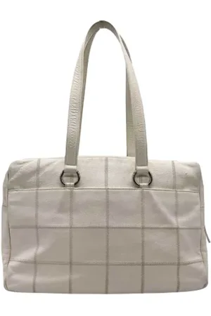 CHANEL Dames, Pre-owned, Wit, Maat: ONE Size Leer