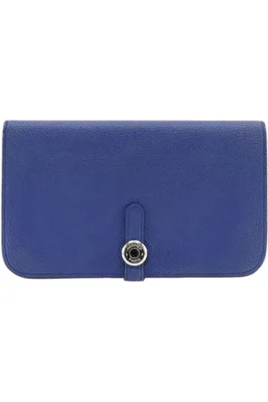 Hermès Dames, Pre-owned, Blauw, Maat: ONE Size Leer
