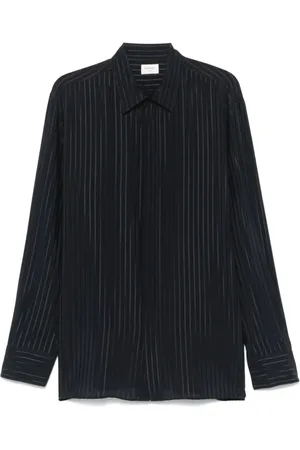 Saint Laurent Heren, Overhemden, Zwart, Maat: M