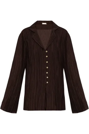 Cult Gaia Dames, Blouses & Shirts, Bruin, Maat: M Poliester