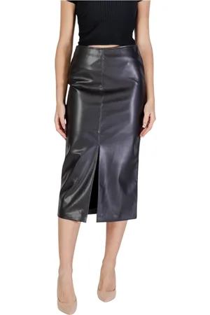 Ichi Dames, Rokken, Zwart, Maat: M Poliester