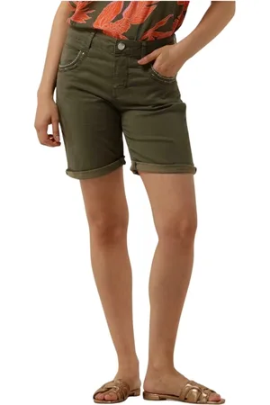 Mos Mosh Dames, Korte broeken, Groen, Maat: W29
