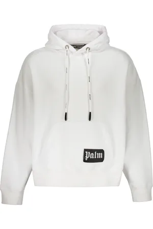 Palm Angels Heren, Sweatshirts & Hoodies, Wit, Maat: M Katoen