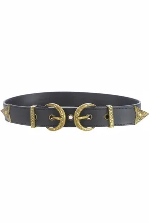 VERSACE Dames, Accessoires, Zwart, Maat: 105 CM Leer