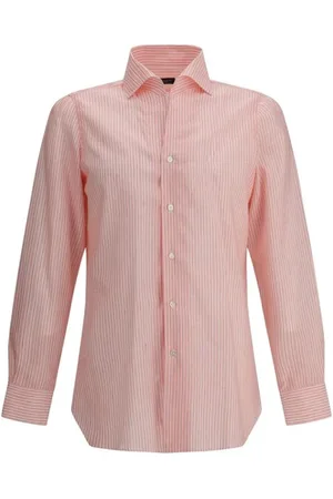 Finamore Heren, Overhemden, Roze, Maat: 3XL