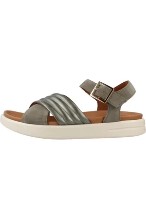 Geox Dames, Schoenen, Groen, Maat: 40 EU Leer