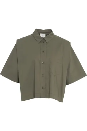 8PM Dames, Blouses & Shirts, Groen, Maat: XS Katoen