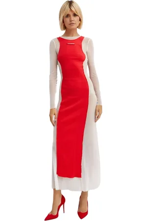 Jean Paul Gaultier Dames, Jurken, Rood, Maat: S Katoen