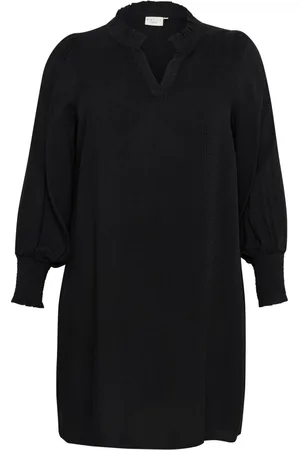 Kaffe Dames, Jurken, Zwart, Maat: 7XL Viscose