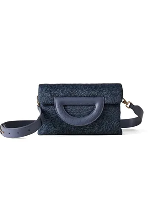 Borbonese Dames, Tassen, Blauw, Maat: ONE Size Denim