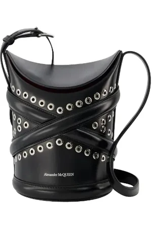 Alexander McQueen Dames, Tassen, Zwart, Maat: ONE Size Leer