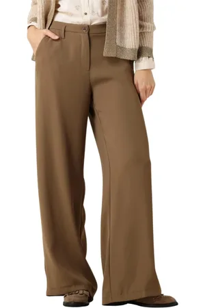 Summum Woman Dames, Broeken, Bruin, Maat: M