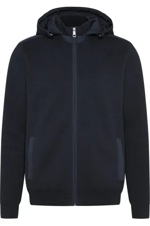 Bugatti Heren, Sweatshirts & Hoodies, Blauw, Maat: 3XL Katoen