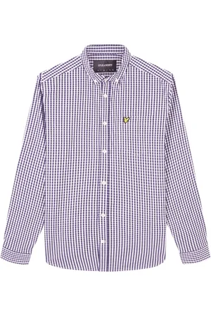 Lyle & Scott Heren, Overhemden, Blauw, Maat: S Katoen