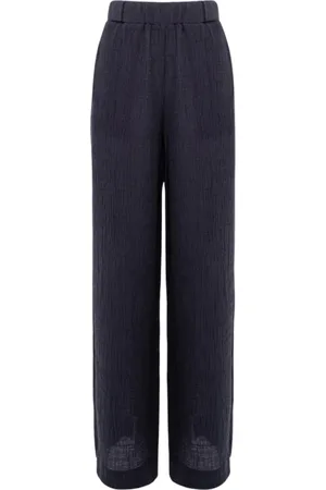 ALPHA STUDIO Dames, Broeken, Blauw, Maat: L