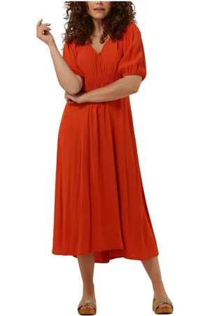 Modstrom Dames, Jurken, Oranje, Maat: XS Poliester