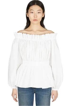 Alexander McQueen Dames, Blouses & Shirts, Wit, Maat: S Katoen