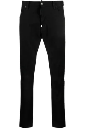 Dsquared2 Heren, Broeken, Zwart, Maat: M Katoen