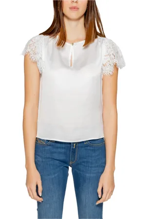 Guess Dames, Blouses & Shirts, Wit, Maat: XS Poliester