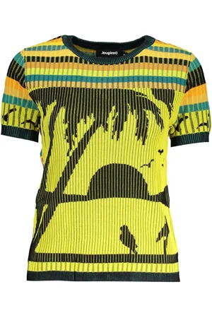 Desigual Dames, Truien, Veelkleurig, Maat: L Viscose