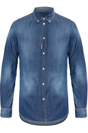 Dsquared2 Heren, Overhemden, Blauw, Maat: XS Denim