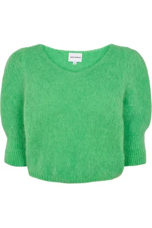 American Dreams Dames, Truien, Groen, Maat: M Wol