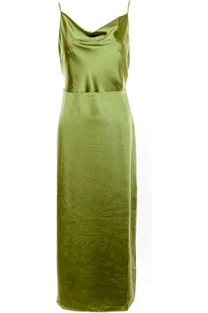 Envii Dames, Jurken, Groen, Maat: XL Satijn