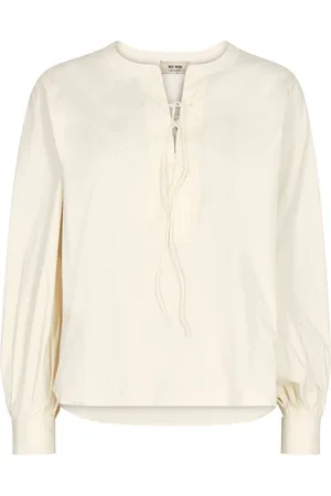 Mos Mosh Dames, Blouses & Shirts, Wit, Maat: XS Katoen