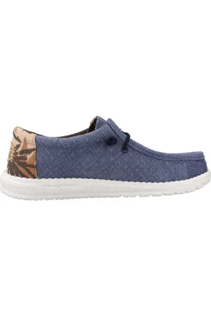 Hey dude Heren, Schoenen, Blauw, Maat: 45 EU Jute